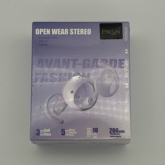 pavun Other - PAVUN Open Wear Stereo Bluetooth Earbuds-Purple